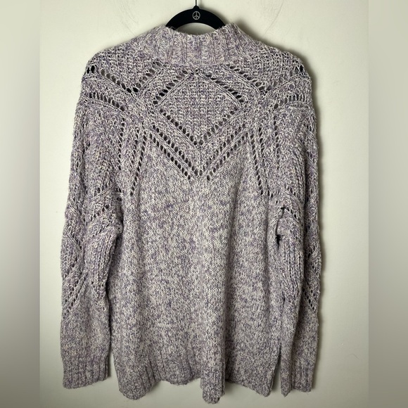 TORRID Women’s Lavender Pullover Turtleneck Pointelle Sweater Plus Size 2X - Picture 2 of 10